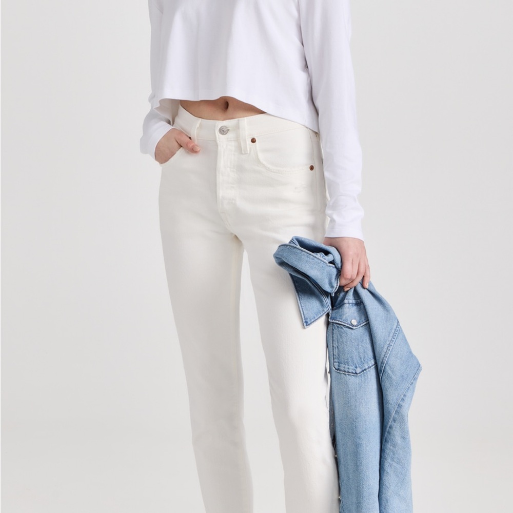 LEVI’S 501 Skinny Jeans in White